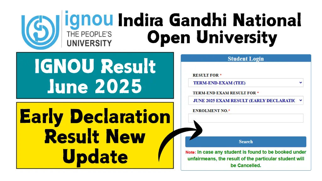 IGNOU Result June 2025